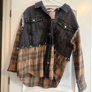 DENIM JACKET, SIZE LARGE